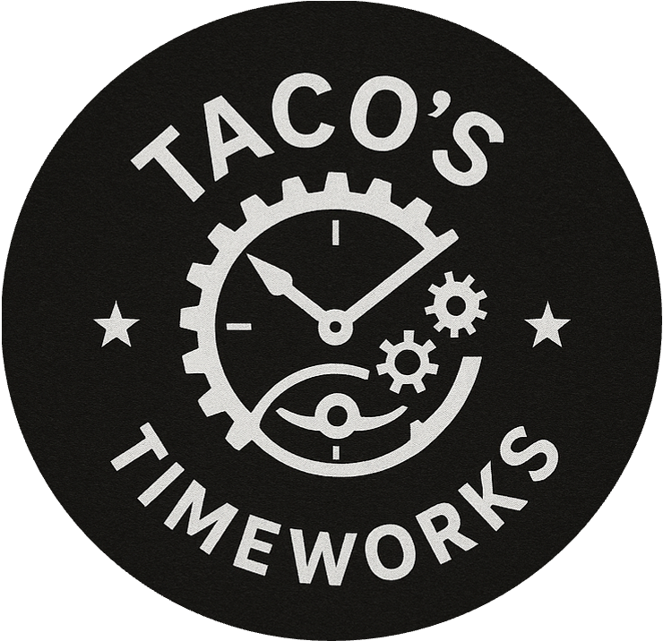 Taco's Timeworks Logo